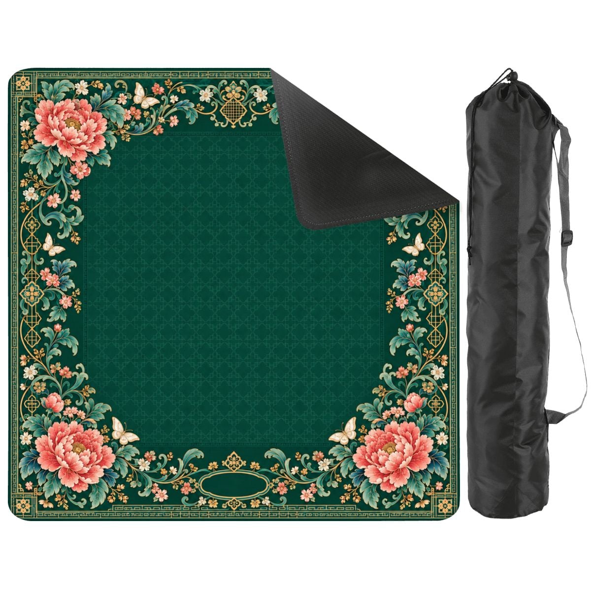 Peony Brocade Mahjong Mat