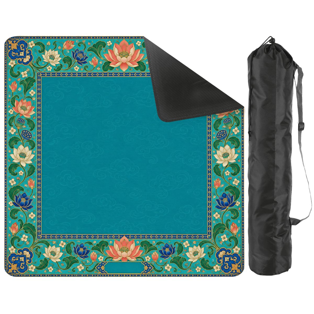 Lotus Enamel Mahjong Mat